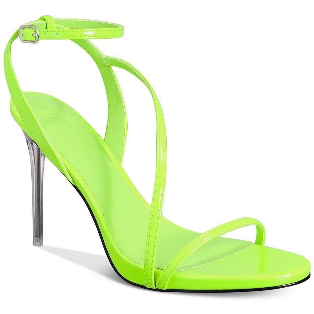 Aaj By Aminah Womens Zayn Leather Evening Stiletto Heels Sandals 7.5
